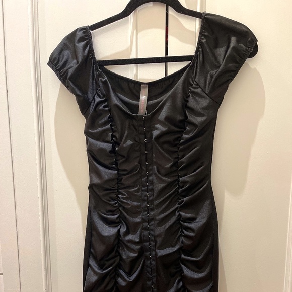 NWT HAZEL BOUTIQUE Black Mini Dress sz Small - Picture 3 of 10